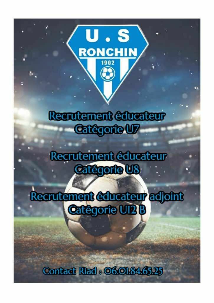 Recherche éducateur U7-U8 adjoint U12B