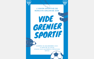 L'USR organise son vide grenier sportif