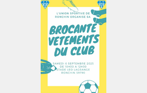 Brocante vêtement du club
