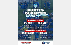 Porte ouverte Section Féminine