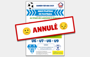 Maxi plateau du 1er mai : annulé 