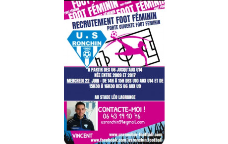 PORTES OUVERTES FOOT FEMININ