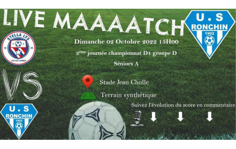 LIVE MATCH DIMANCHE 02 OCTOBRE